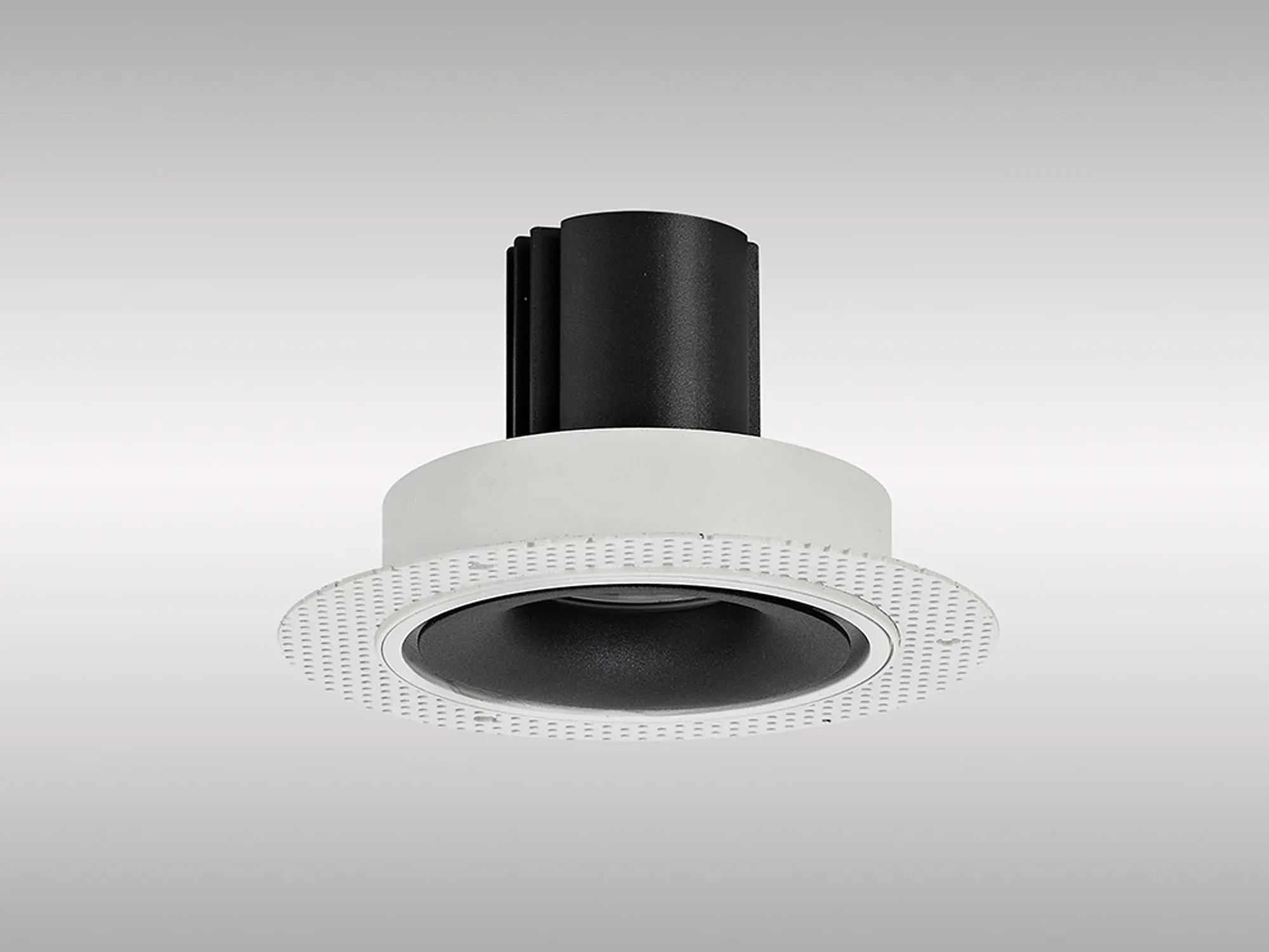 DM202074  Bolor T 9 Tridonic Powered 9W 3000K 840lm 24° CRI>90 LED Engine White/Black Trimless Fixed Recessed Spotlight, IP20